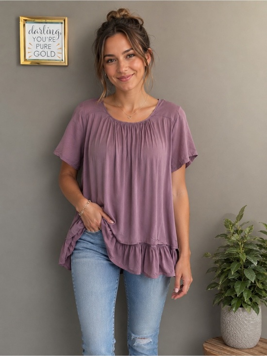 easel Tops - Easel Raven Double Layered Tunic Small